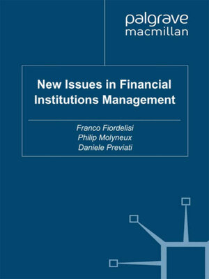 cover image of New Issues in Financial Institutions Management
